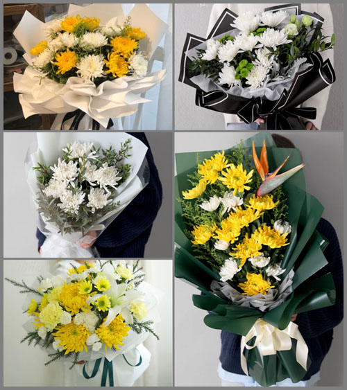 湖北随州市广水市应山街道九龙河村白事花束代送